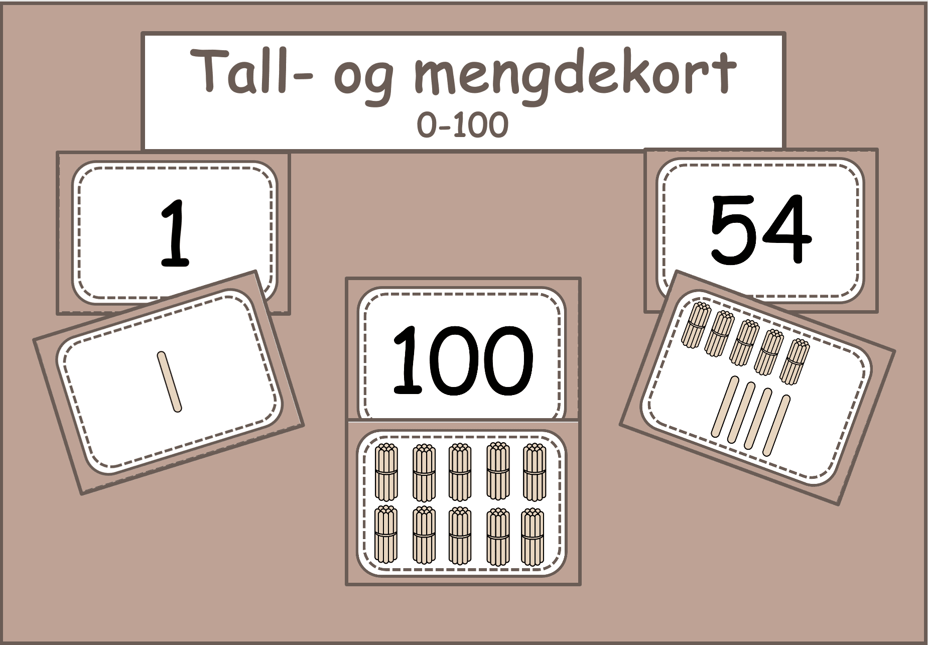 Tall- og mengdekort 0-100