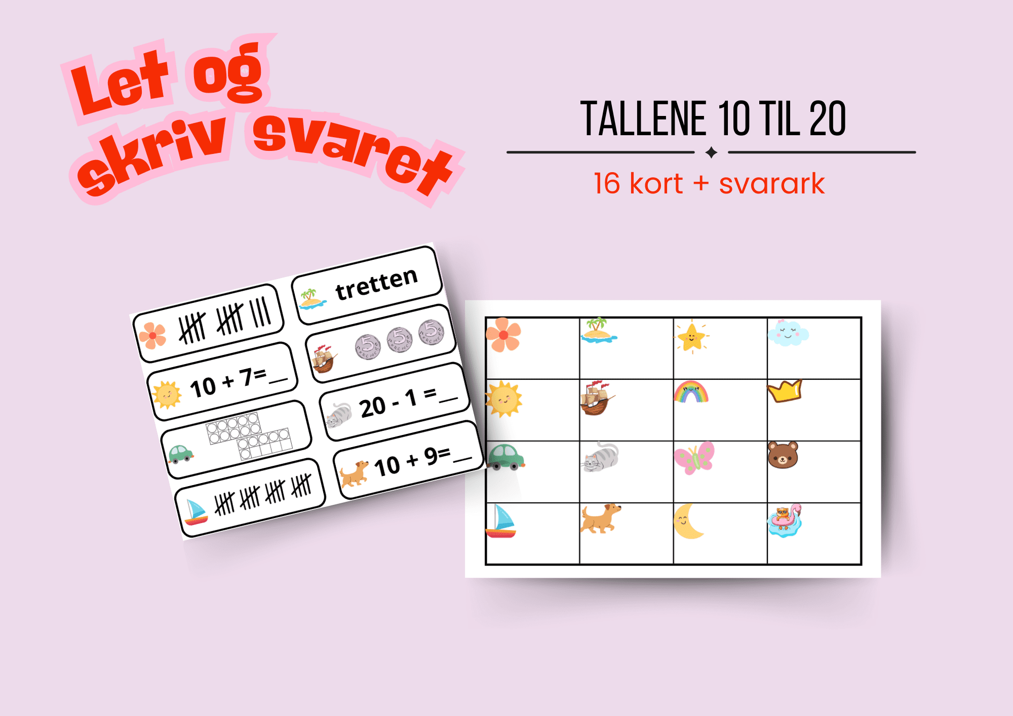 Let og skriv svaret