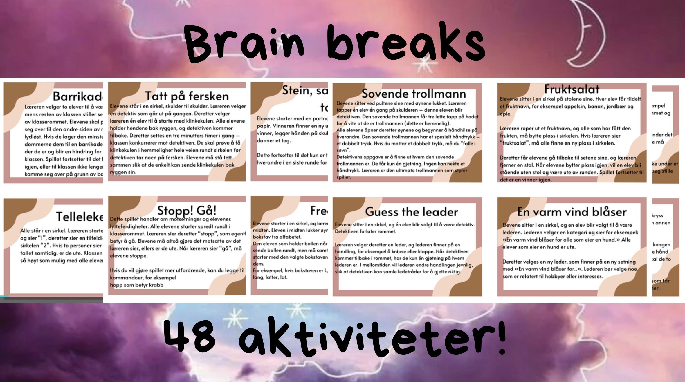 Brain breaks!