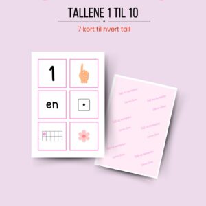 Sorteringskort 1-10