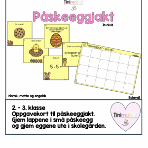 Påskeeggjakt - oppgavekort