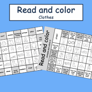 Clothes Read and color