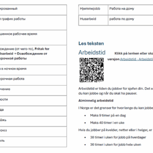 Arbeidstid i Norge