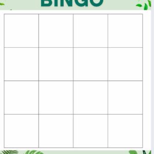 I skogen BINGO