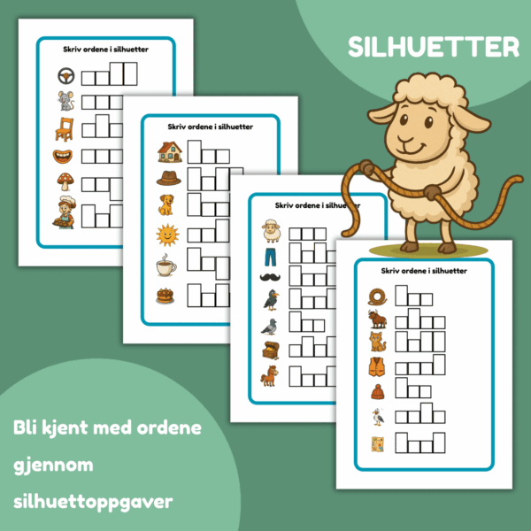 RIM og silhuetter - oppgavesett - Bilde 2