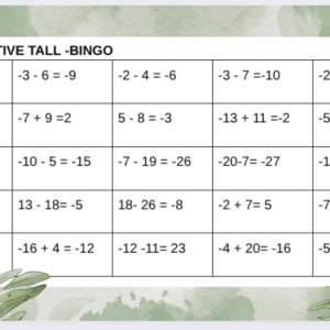 Bingo Dl-L + Bingo negative tall